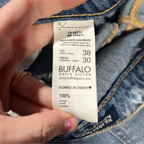 Buffalo David Bitton Relaxed Boot/Game Denim Jeans; 38W/L30 - Picture 10 of 15